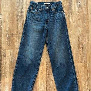 Levi's Baggy Dad Dark Blue Women's Jeans - color ‘She’s nice’